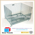 Wire mesh container cage on Heavy Duty Warehouse Shelving